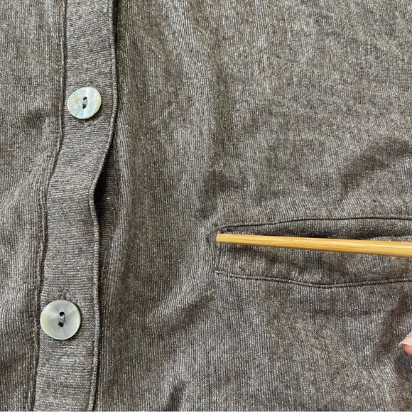 Free People FP Beach Brown Metallic Sweater Cardigan. Size S - Picture 10 of 11